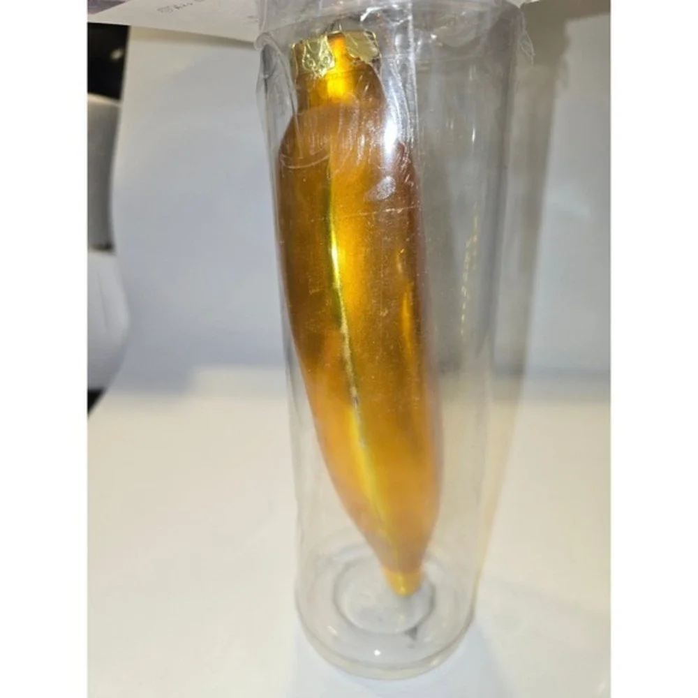 Old World Glass 1994 Vintage Banana and Corn‎ Ornaments Set of 2 Trim Trends